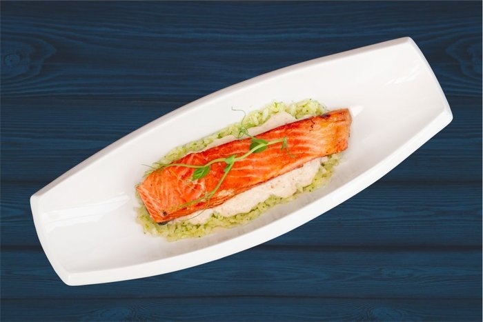 Форель горная с рисом