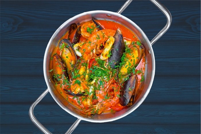 Соте из морепродуктов